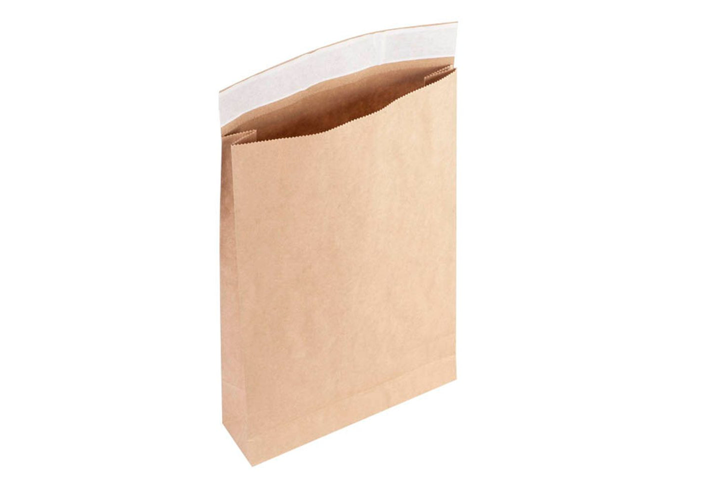 flexiPAK Faltentaschen classic Fixverschluss ohne Fenster braun