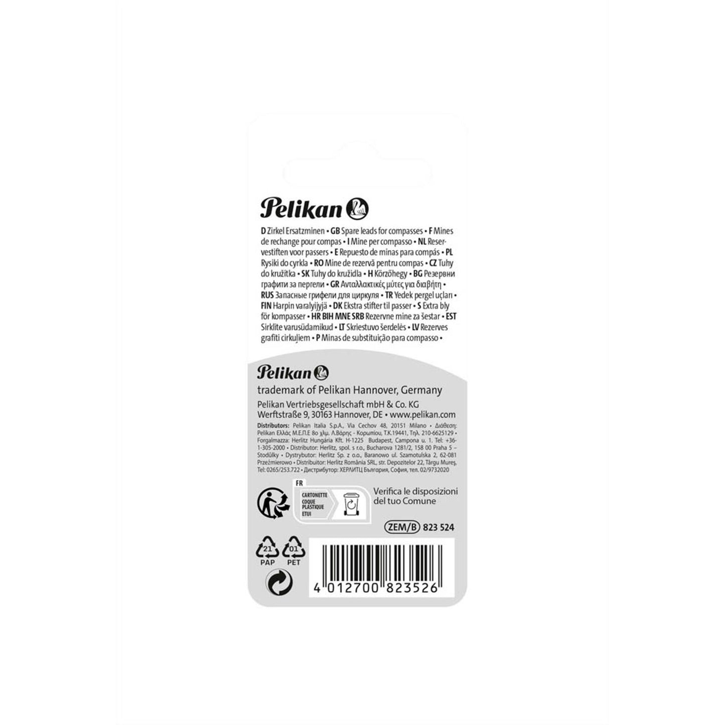 Pelikan 123121 Zirkelminen H 2,0 mm | 300009900 | 1 Pack = 2 St.