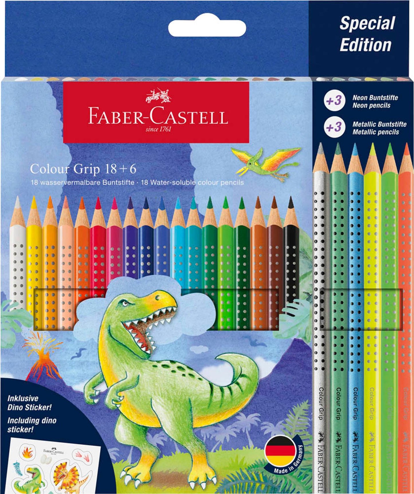FABER-CASTELL Colour Grip Buntstifte farbsortiert
