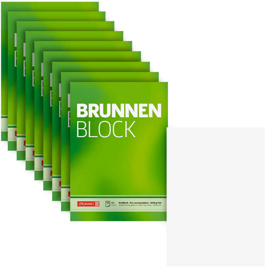 BRUNNEN Briefblock DIN A4 blanko