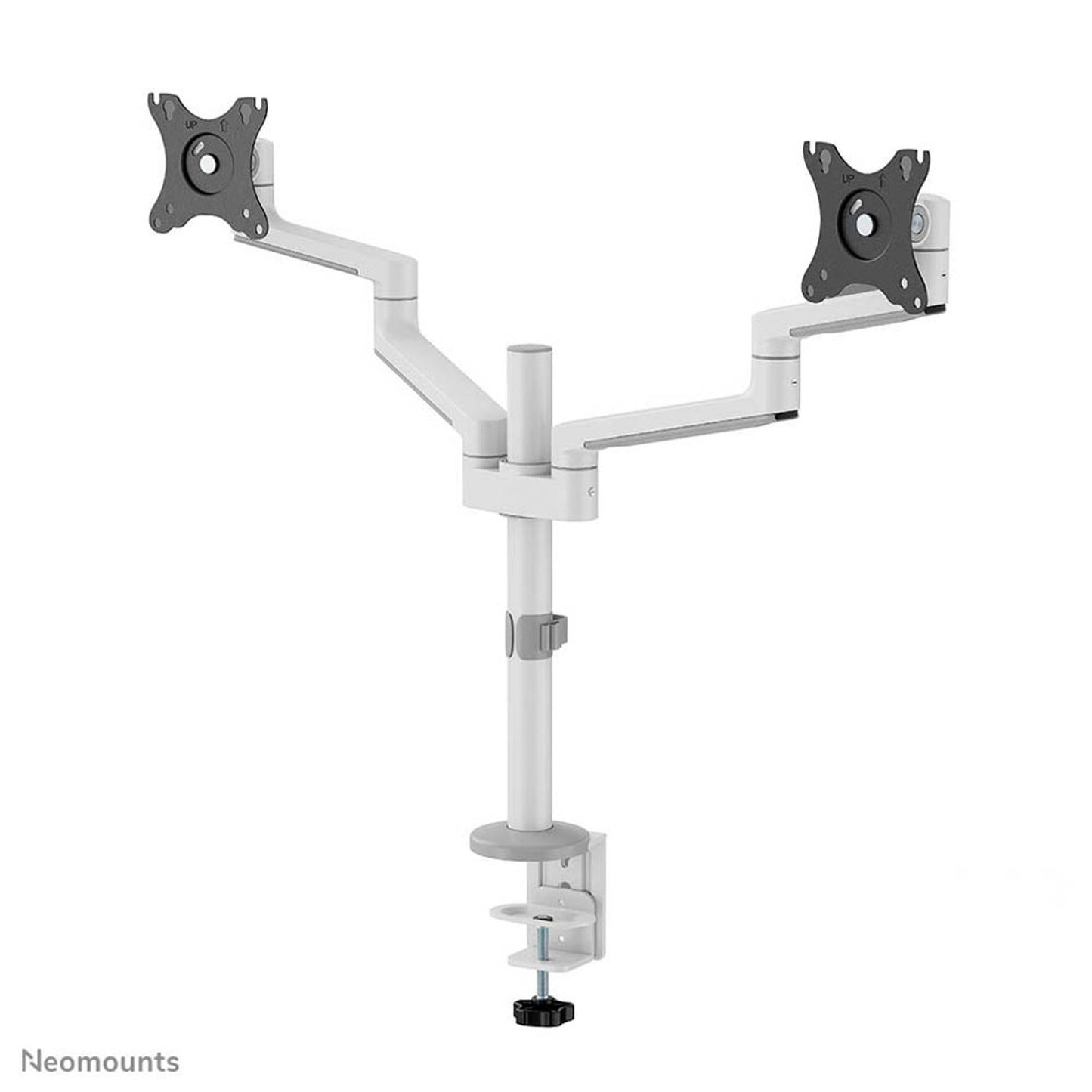 Neomounts Monitor-Halterung weiß für 2 Monitore, Tischklemme | DS60-425WH2