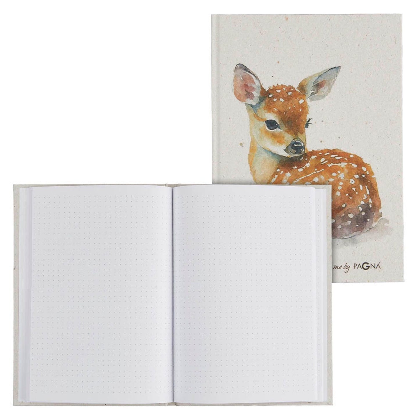 PAGNA Notizbuch DIN A5 punktraster, beige Hardcover 128 Seiten