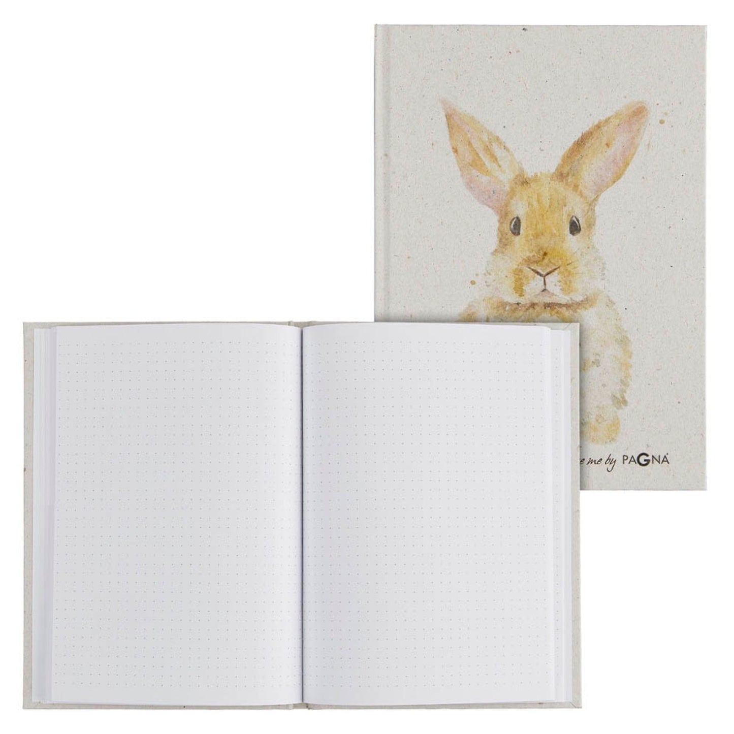 PAGNA Notizbuch DIN A5 punktraster, beige Hardcover 128 Seiten