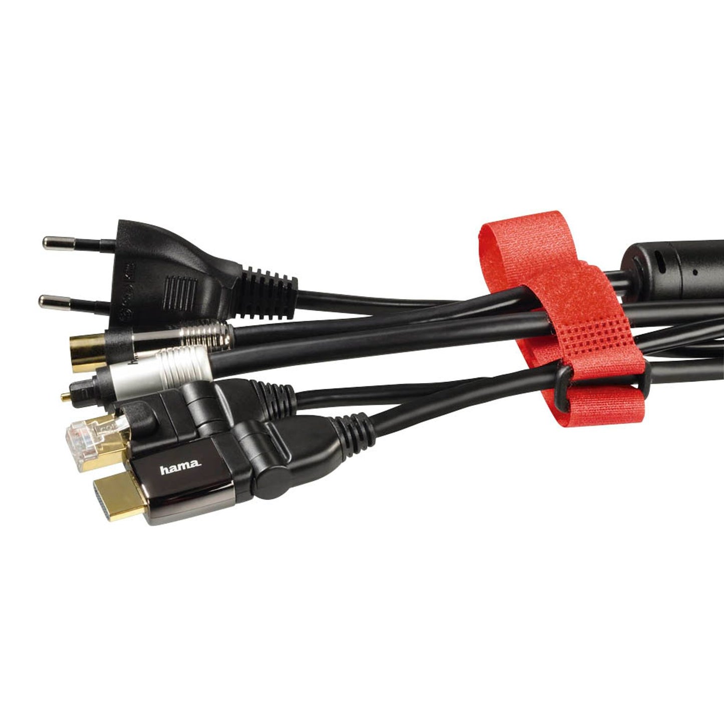 hama Klettkabelbinder farbsortiert | 221006 | 1 Pack = 9 St.