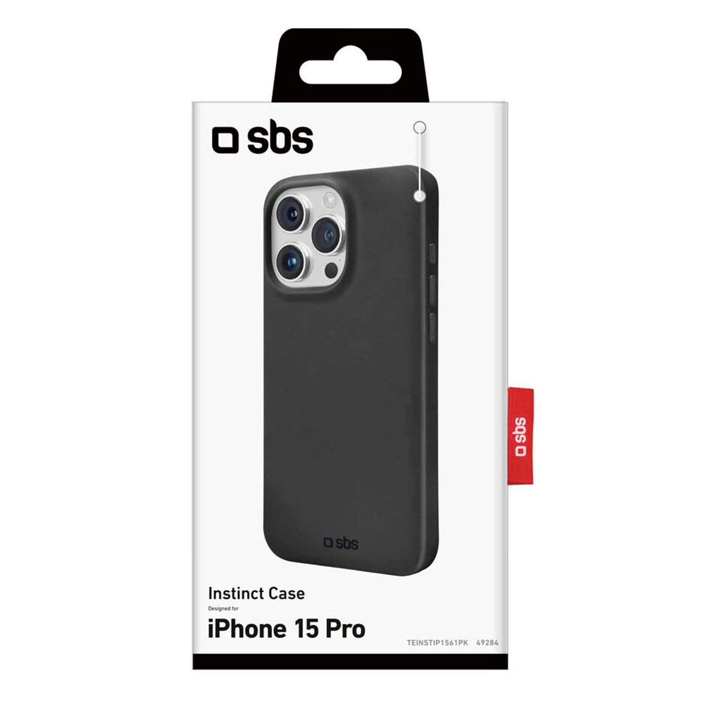 sbs Instinct Handy-Cover für Apple iPhone 15 Pro schwarz | TEINSTIP1561PK
