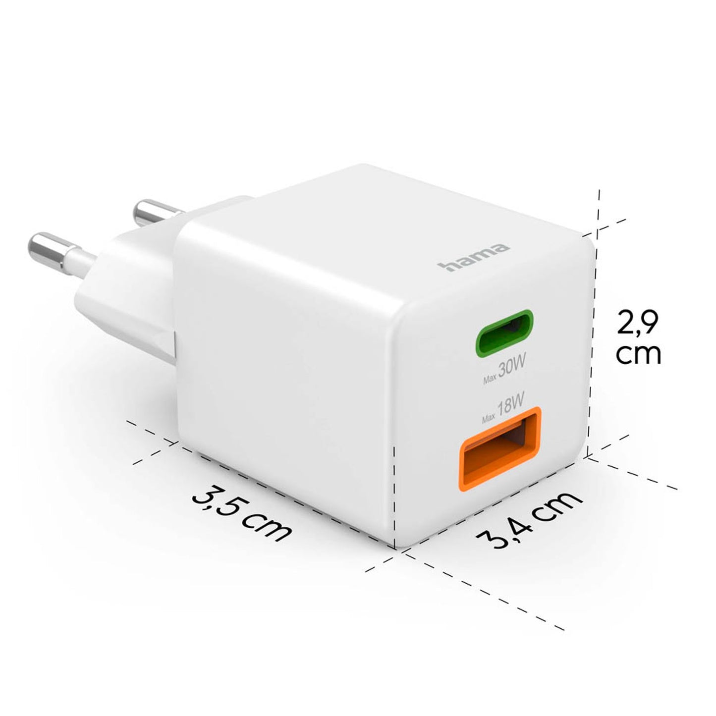 hama Ladeadapter weiß, 30 Watt | 201992