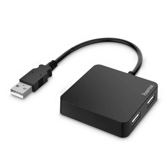 hama USB-Hub 4-fach schwarz | 200121