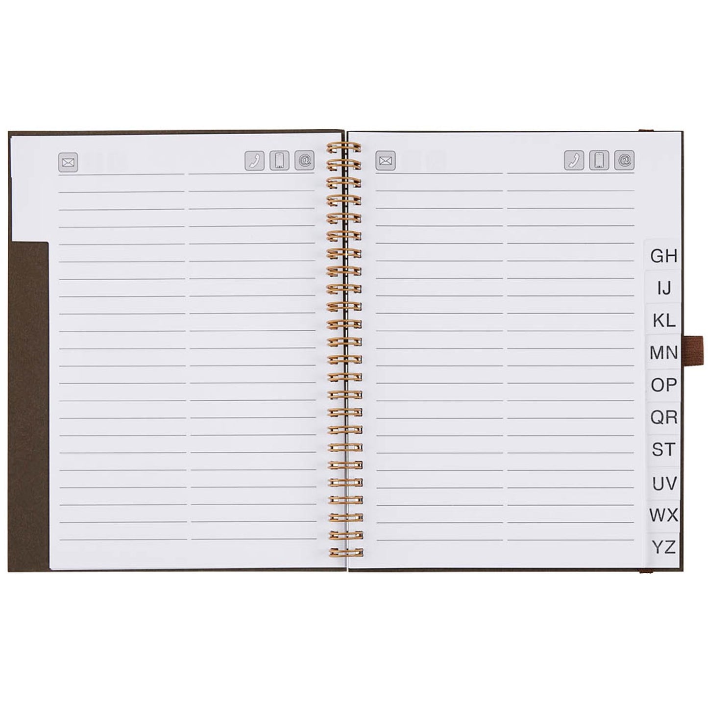 BRUNNEN Adressbuch Wire braun | 106455073