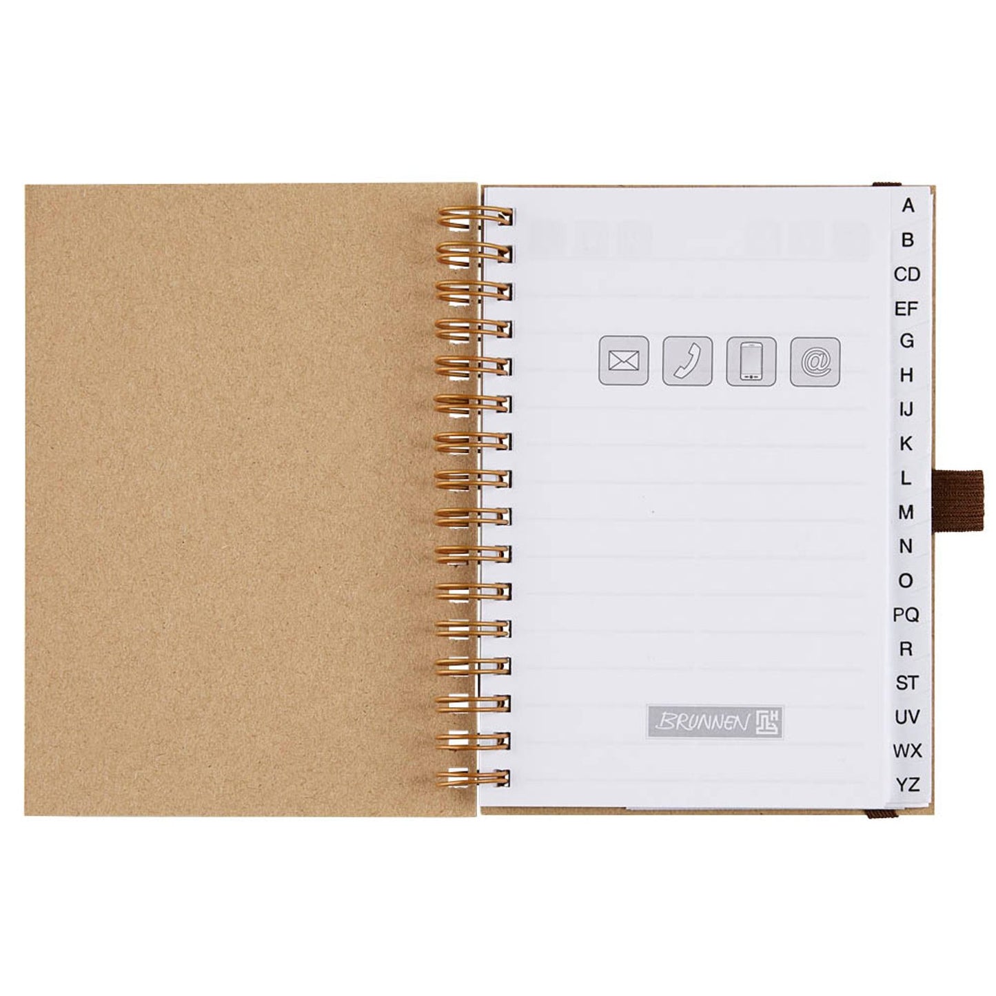 BRUNNEN Adressbuch Wire beige | 106465072