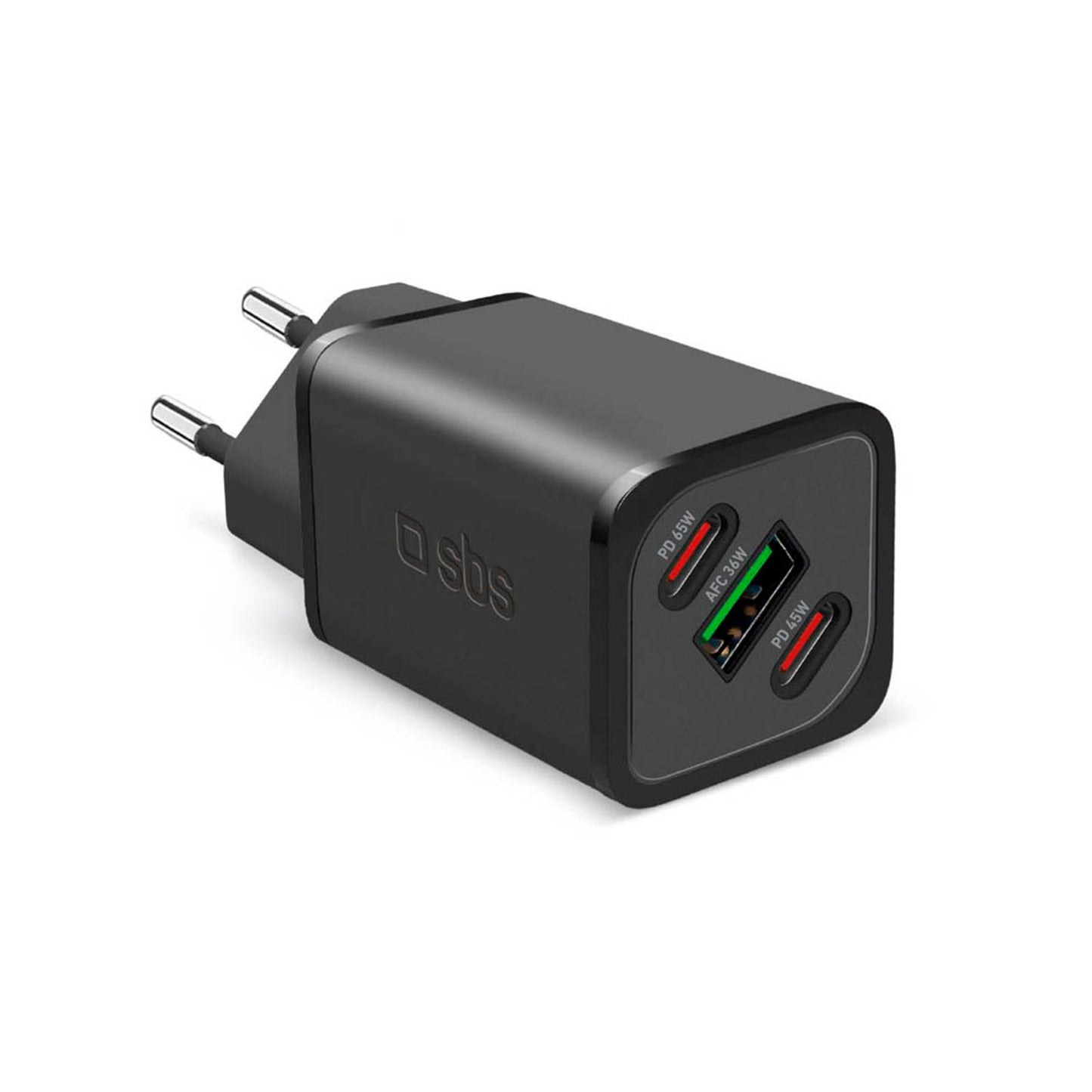 sbs Ladeadapter schwarz, 65 Watt | TETRGANUSB2C65W