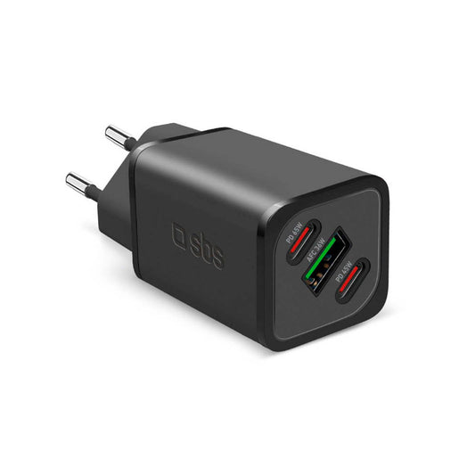 sbs Ladeadapter schwarz, 65 Watt | TETRGANUSB2C65W
