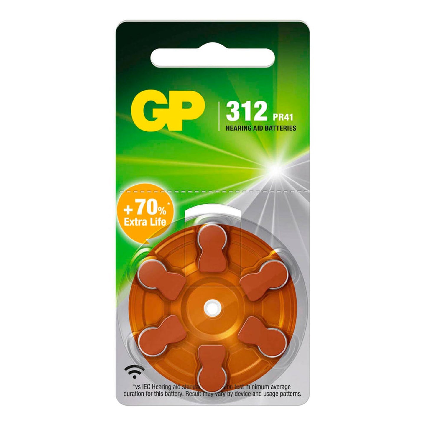 6 GP Knopfzellen 1,45 V
