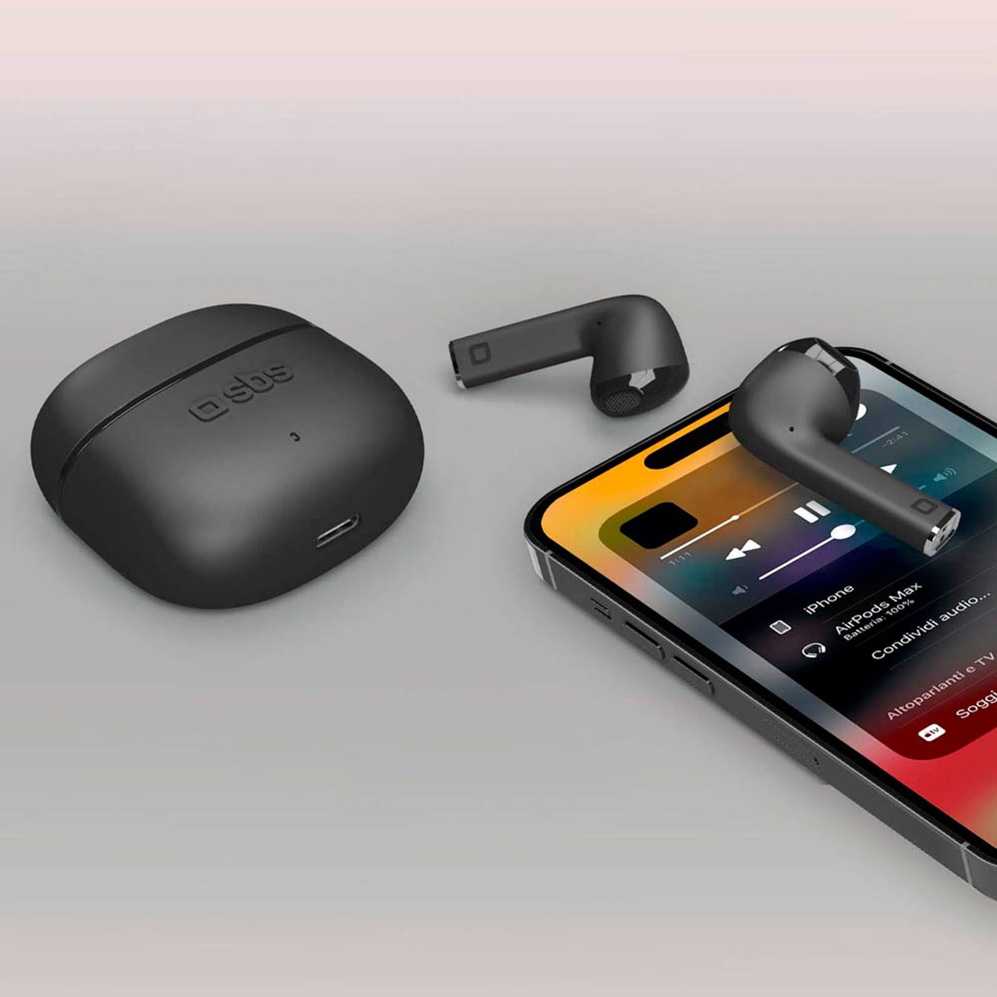 sbs TWS One Color In-Ear-Kopfhörer schwarz | TEEARTWSCOLK