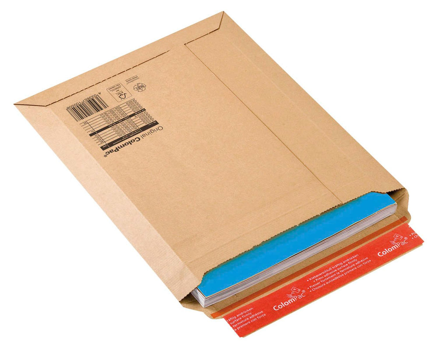 20 ColomPac® Kartonversandtaschen braun