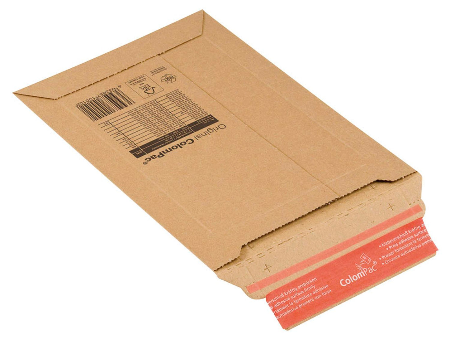 20 ColomPac® Kartonversandtaschen braun