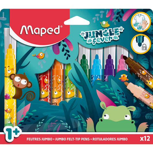 maped JUNGLE fever Filzstifte farbsortiert | 846900 | 1 Pack = 12 St.