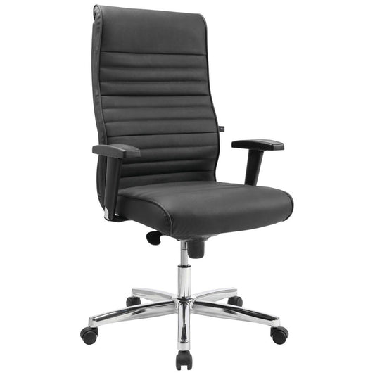 Topstar Chefsessel PRIME TIME 100, Leder schwarz, Gestell chrom | PT19TA80