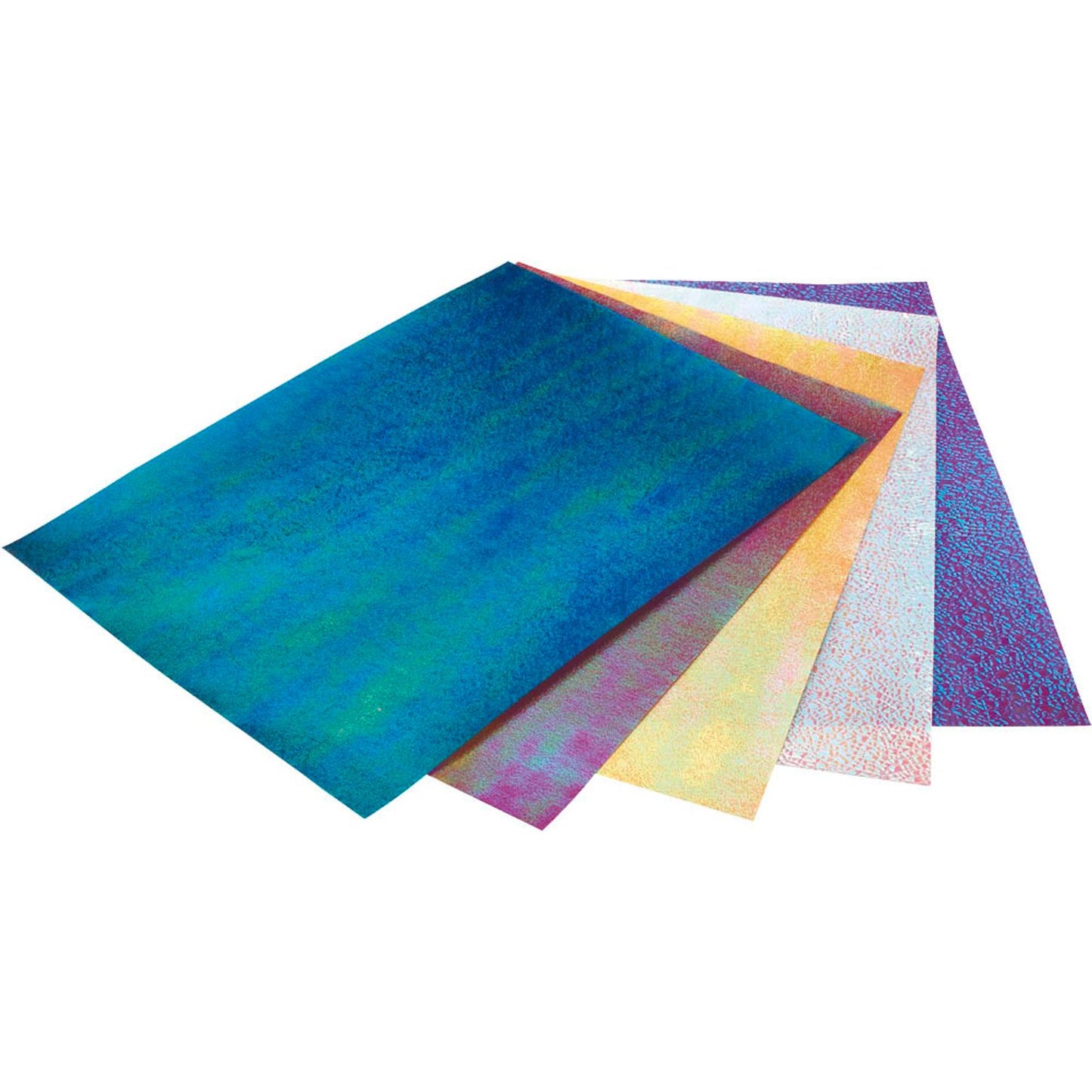 folia Tonpapier Crispy Rainbow Paper farbsortiert 75 g/qm | 310409 | 1 Pack = 10 Blatt