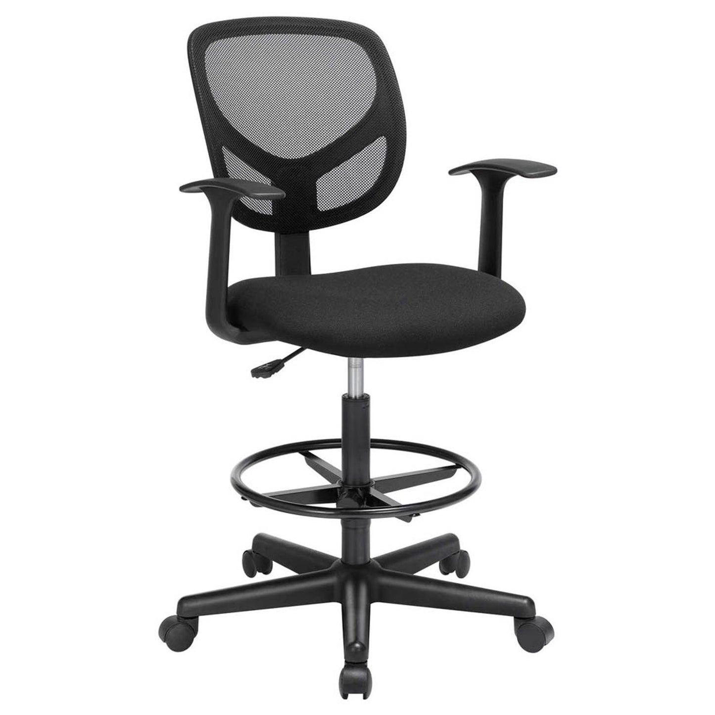 SONGMICS Arbeitsdrehstuhl schwarz | OBN25BK