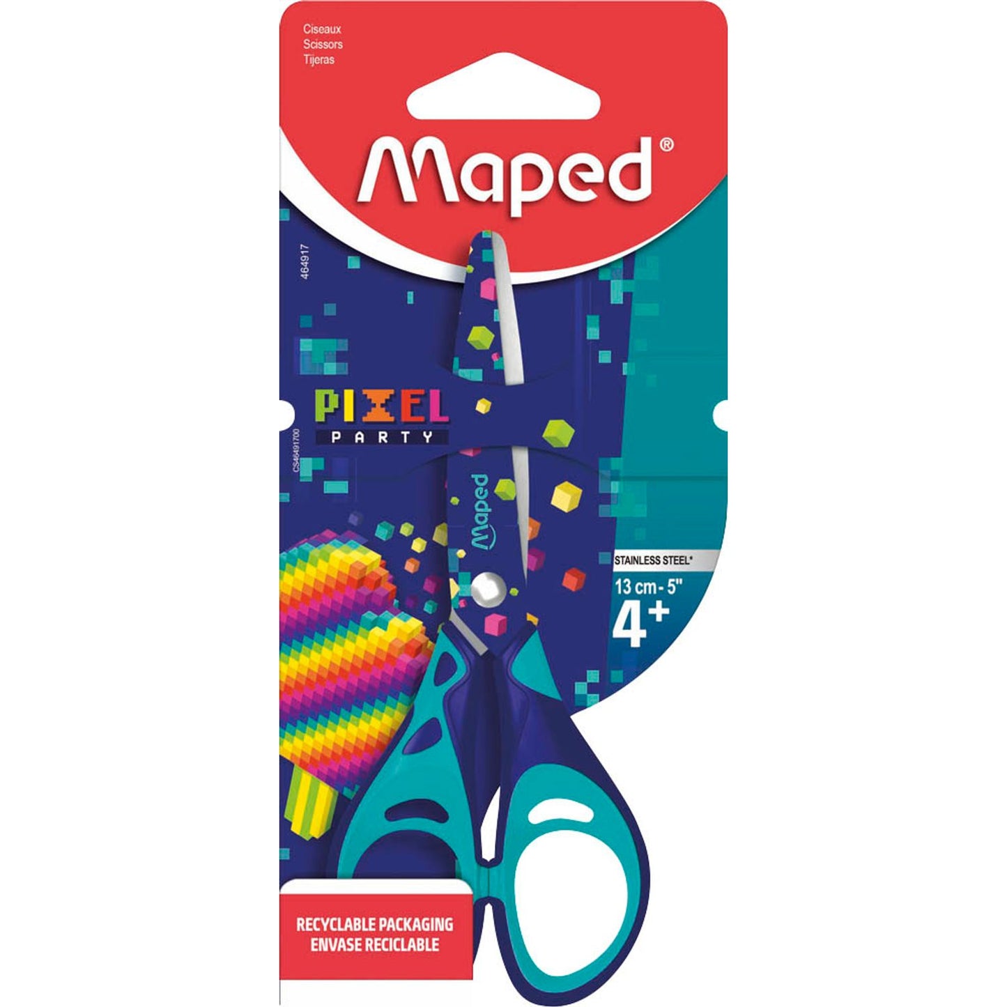 maped Kinderschere PIXEL PARTY violett 13,0 cm | 464917
