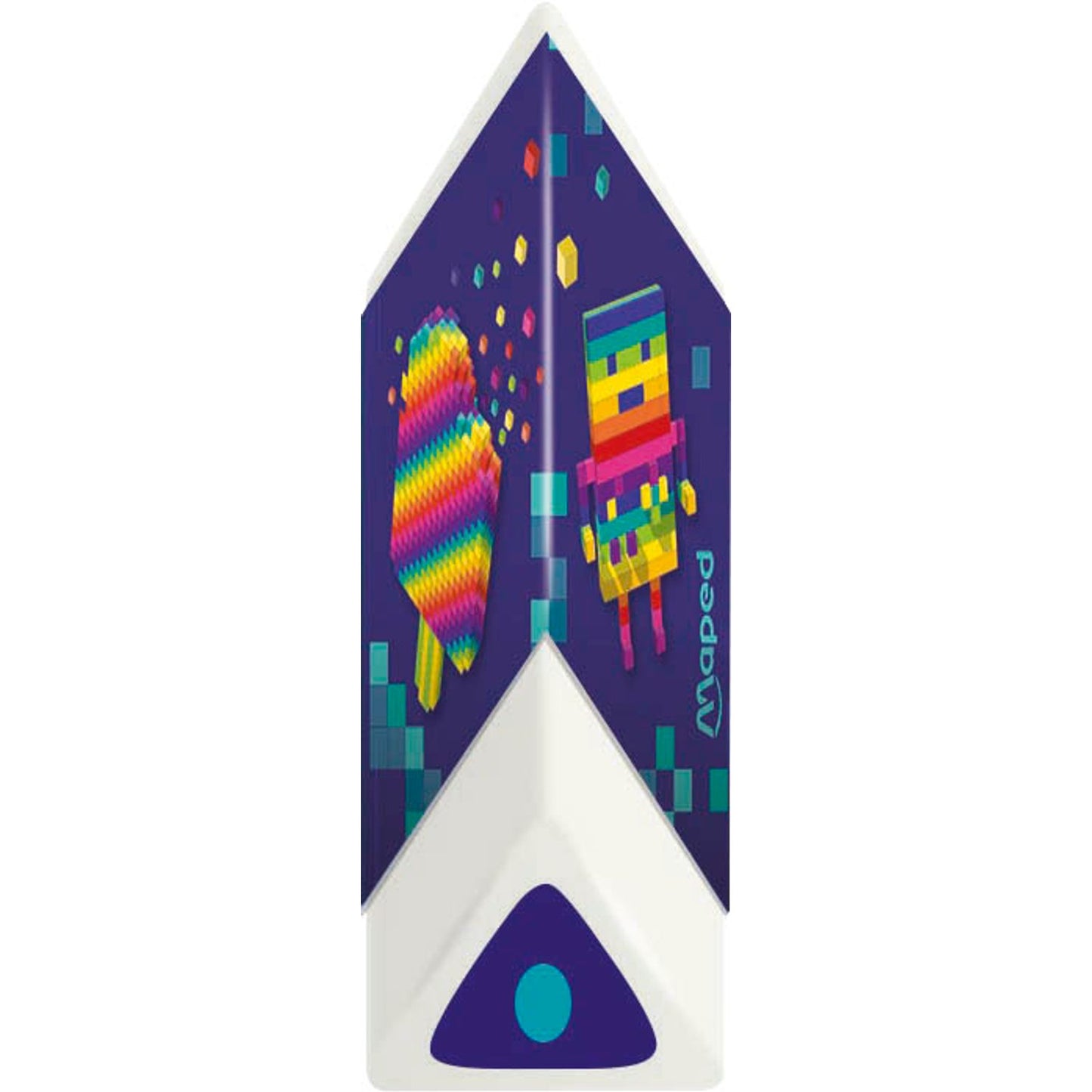 maped Radiergummis PIXEL PARTY weiß | 119522 | 1 Pack = 3 St.