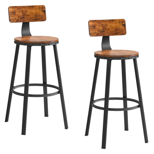 VASAGLE Barhocker braun | LBC026B01V2 | 1 Pack = 2 St.