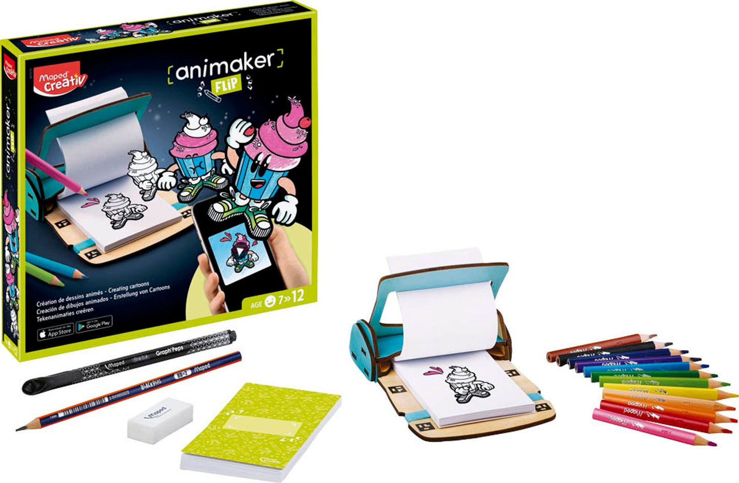 Maped® Creativ Daumenkino Malset farbsortiert, 1 St.