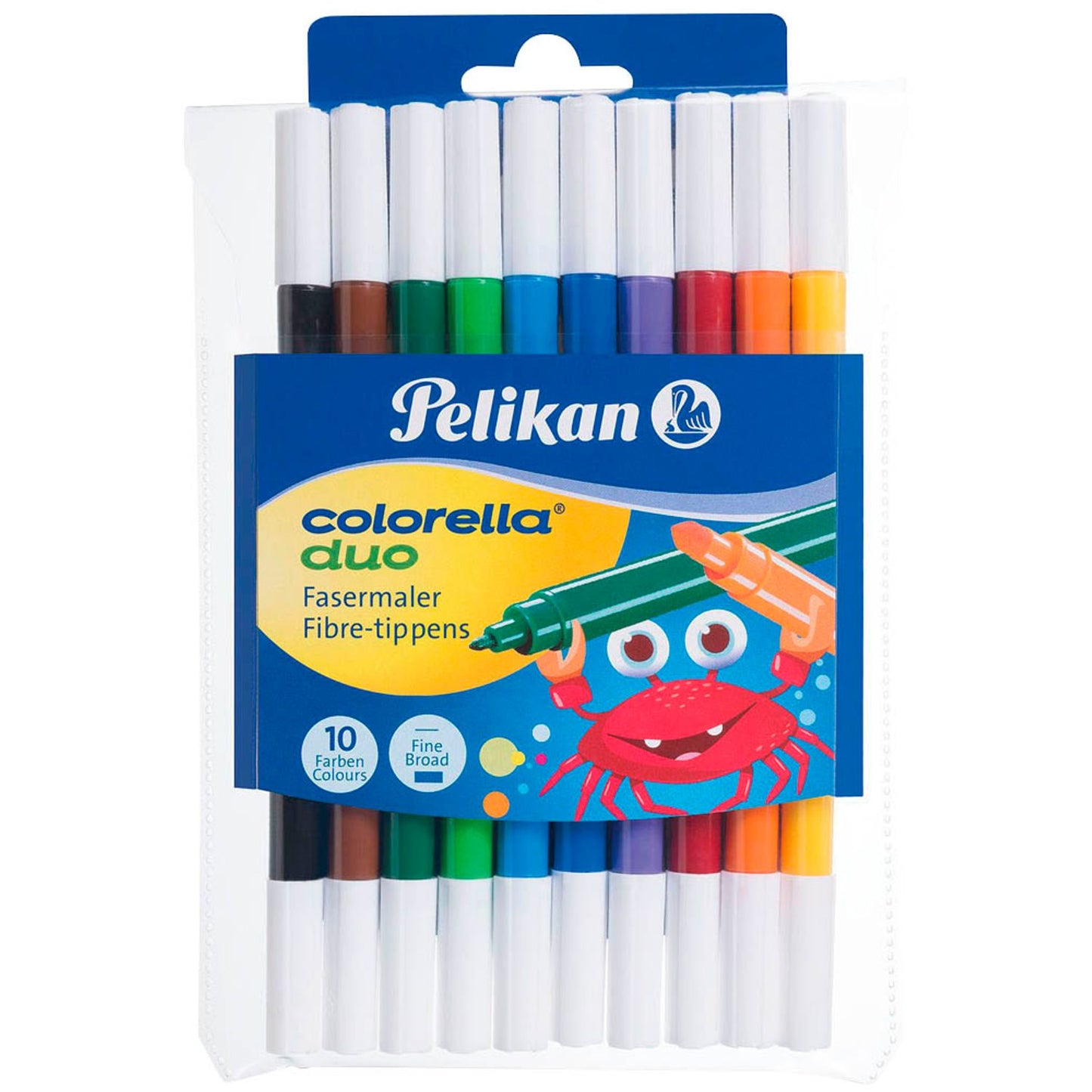 Pelikan Colorella Duo C407 Filzstifte farbsortiert | 100401712 | 1 Pack = 10 St.