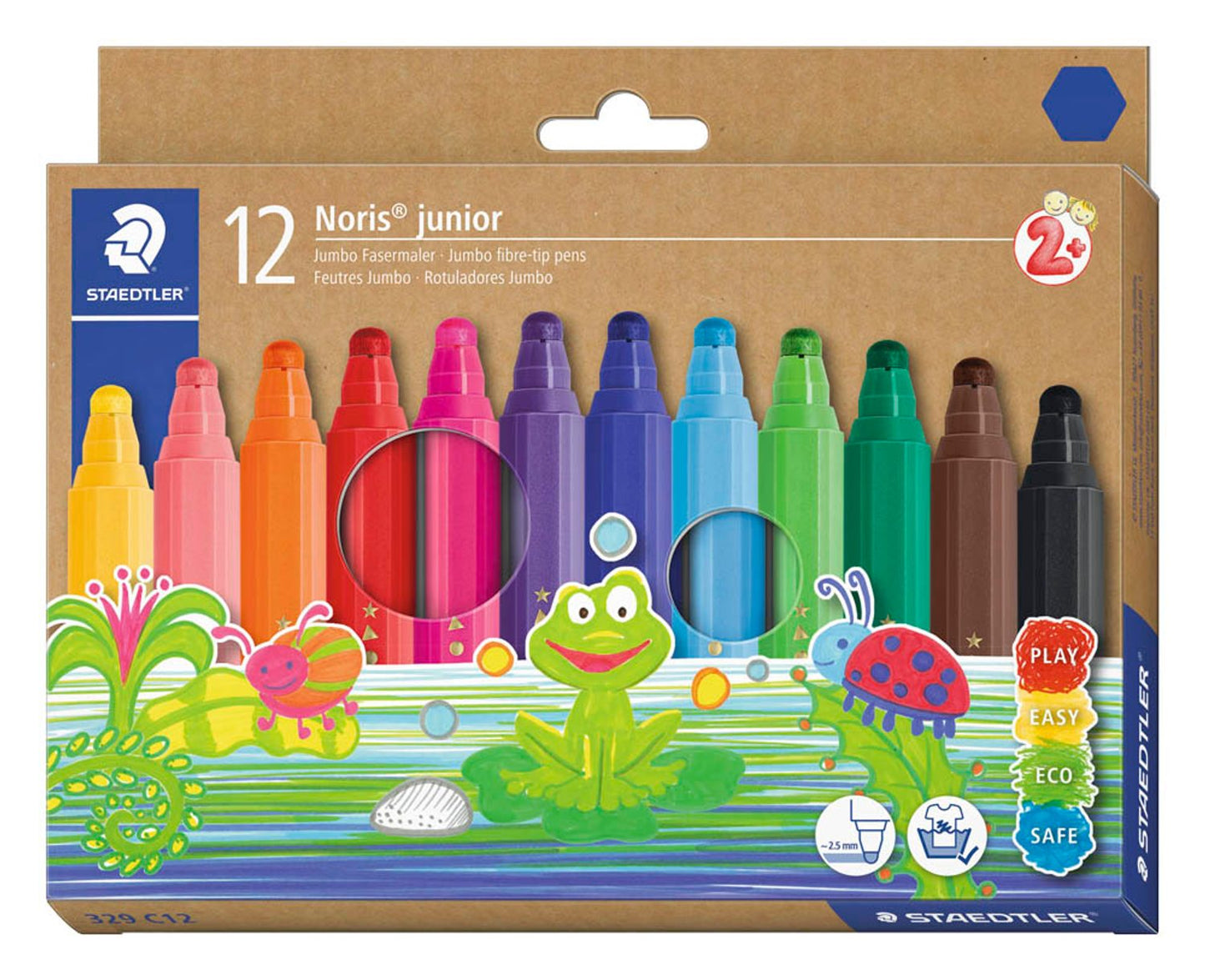 STAEDTLER Noris® junior 329 Filzstifte farbsortiert