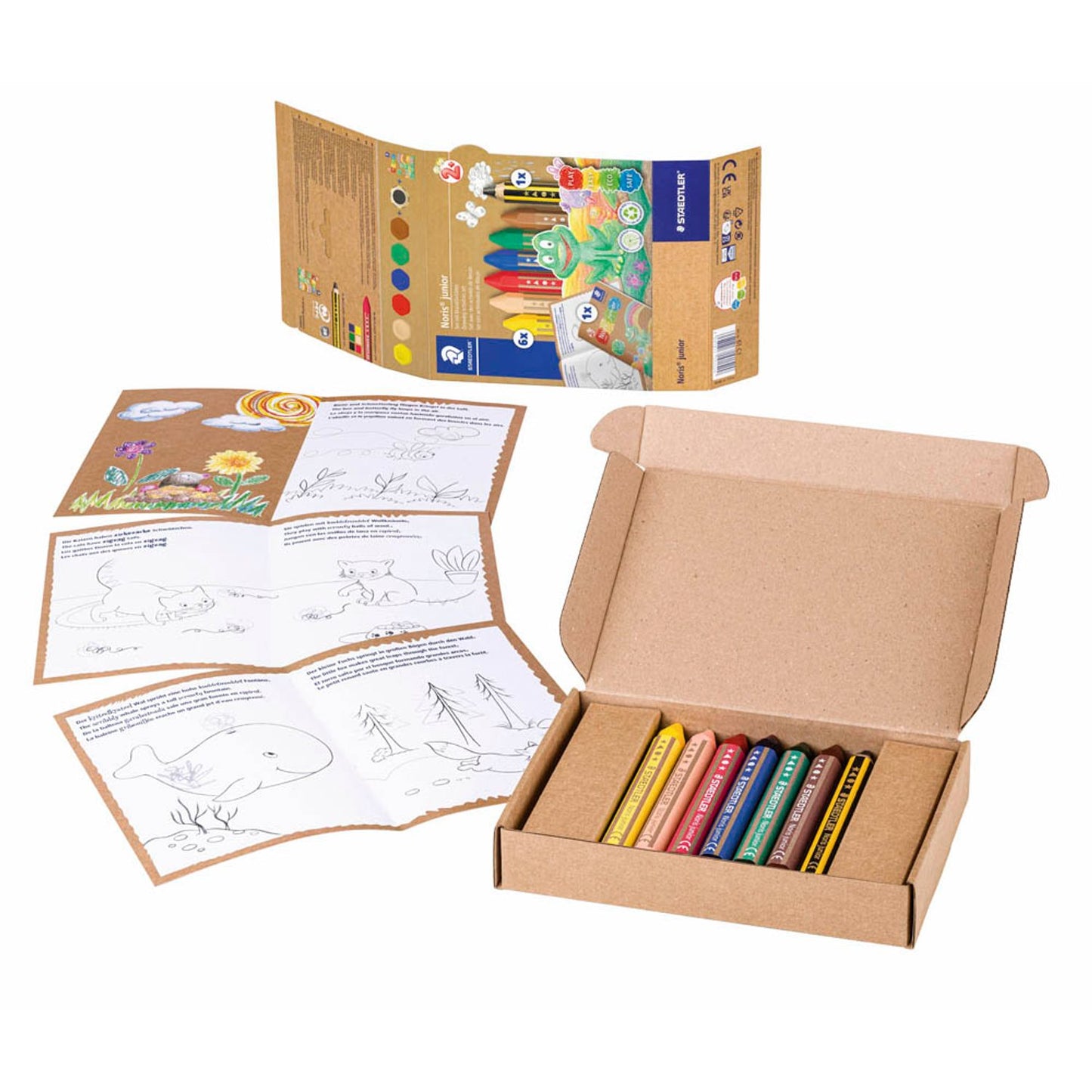 STAEDTLER Noris® junior Wachsmalstifte farbsortiert | 61 C1