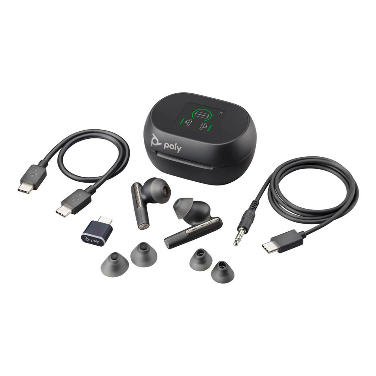poly Voyager Free 60+ UC Bluetooth-Headset schwarz | 216066-01