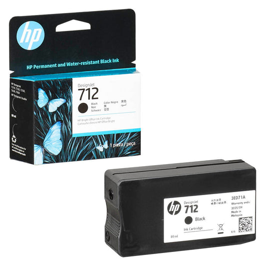 HP 712 () schwarz Druckerpatrone | 3ED71A