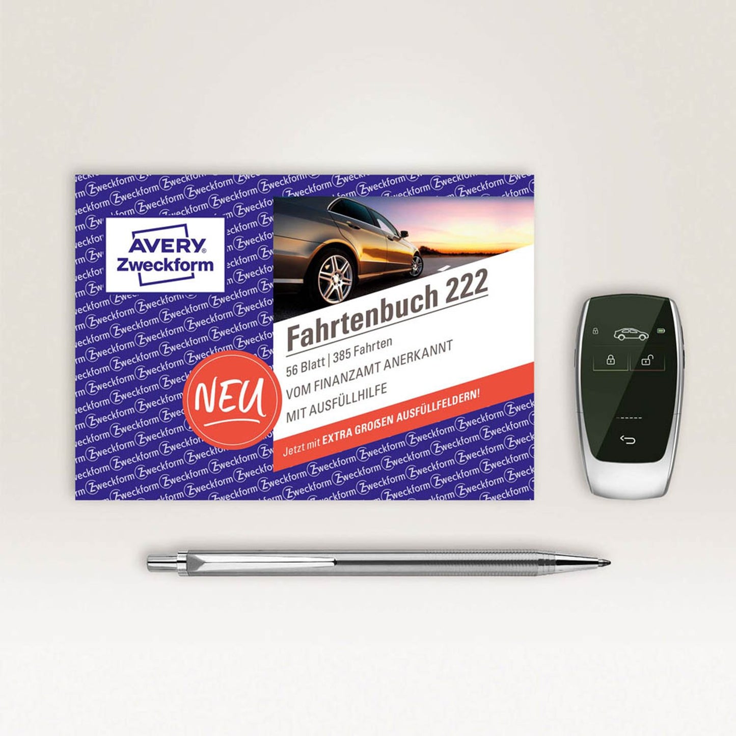 AVERY Zweckform Fahrtenbuch, Pkw mit Kraftstoffverbrauch Formularbuch | 222