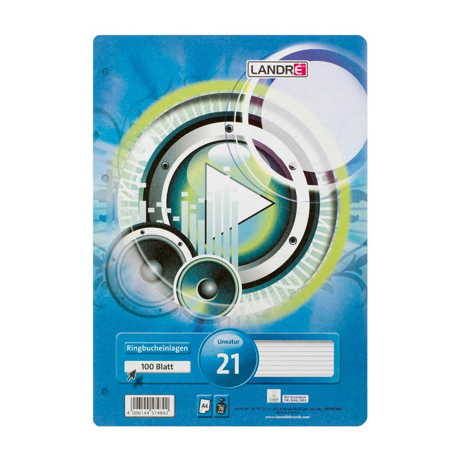LANDRÉ® Ringbucheinlagen A4,