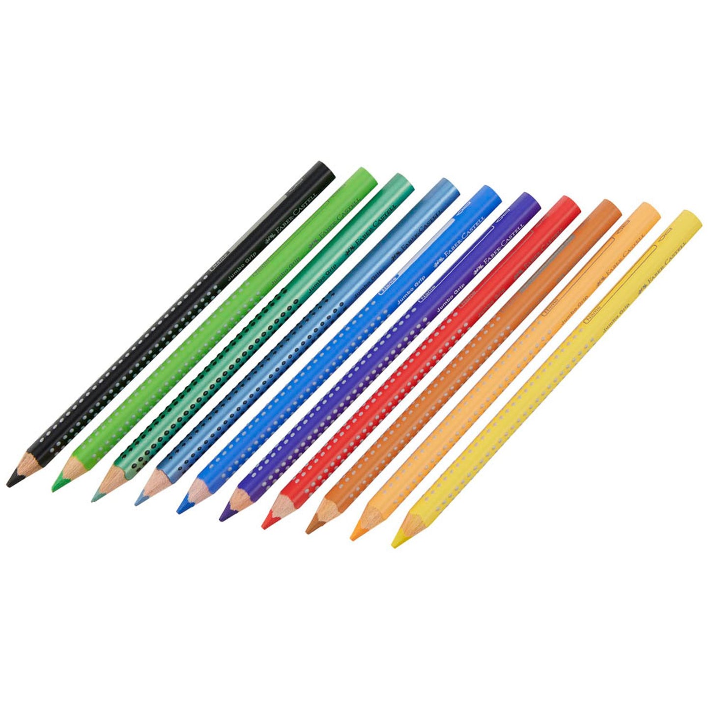 FABER-CASTELL Jumbo Grip Buntstifte farbsortiert | 110922 | 1 Pack = 10 St.