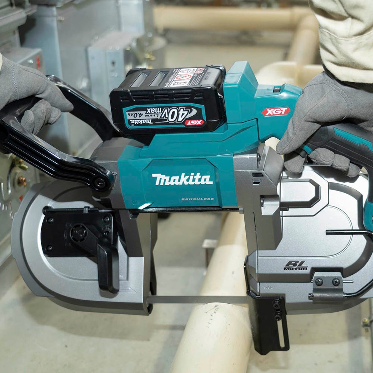 makita Akku-Bandsäge 40,0 V max., ohne Akku | PB002GZ
