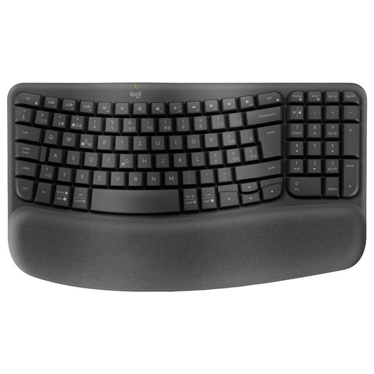 Logitech WAVE KEYS ergonomische Tastatur kabellos schwarz | 920-012327