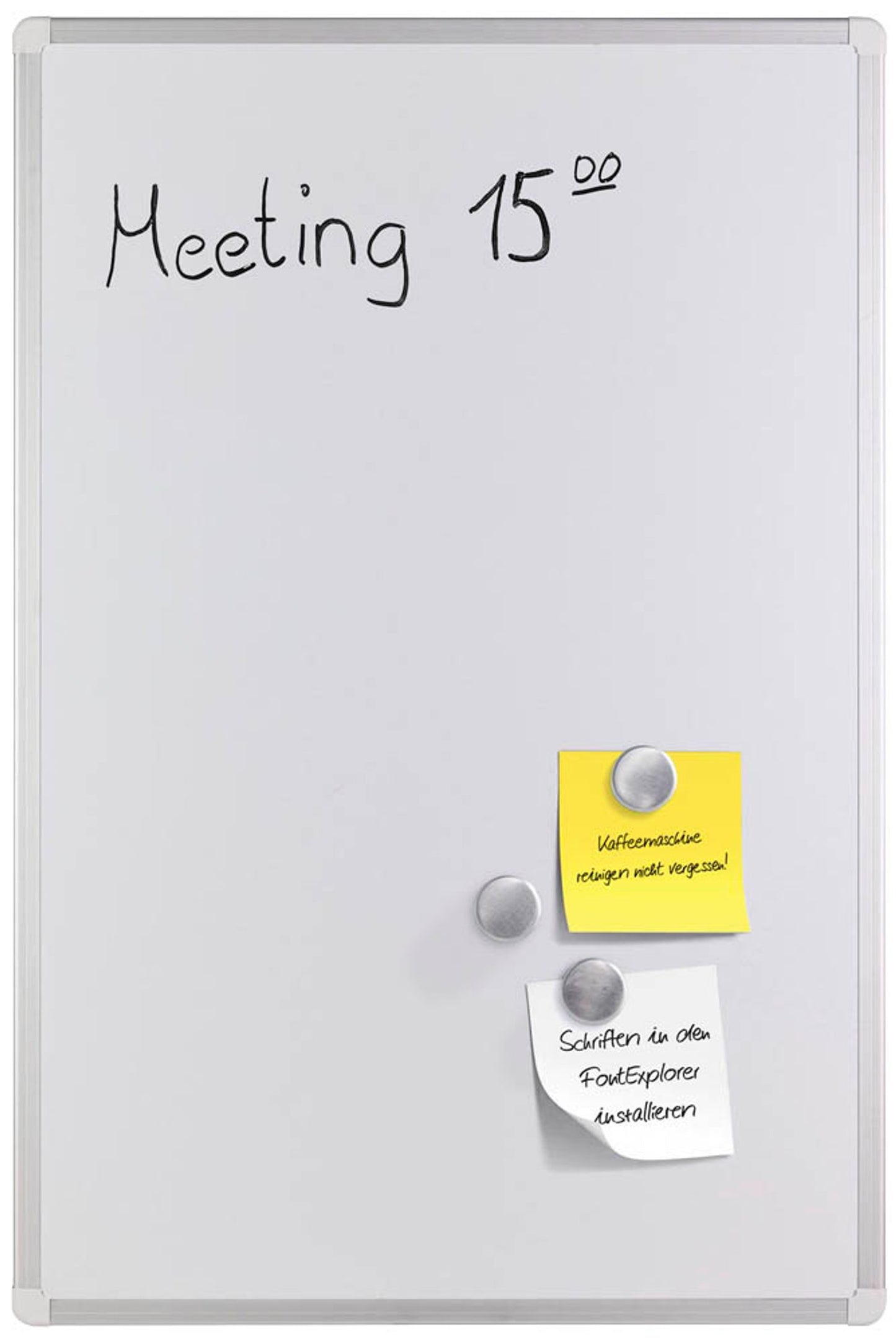 Whiteboard weiß lackierter Stahl
