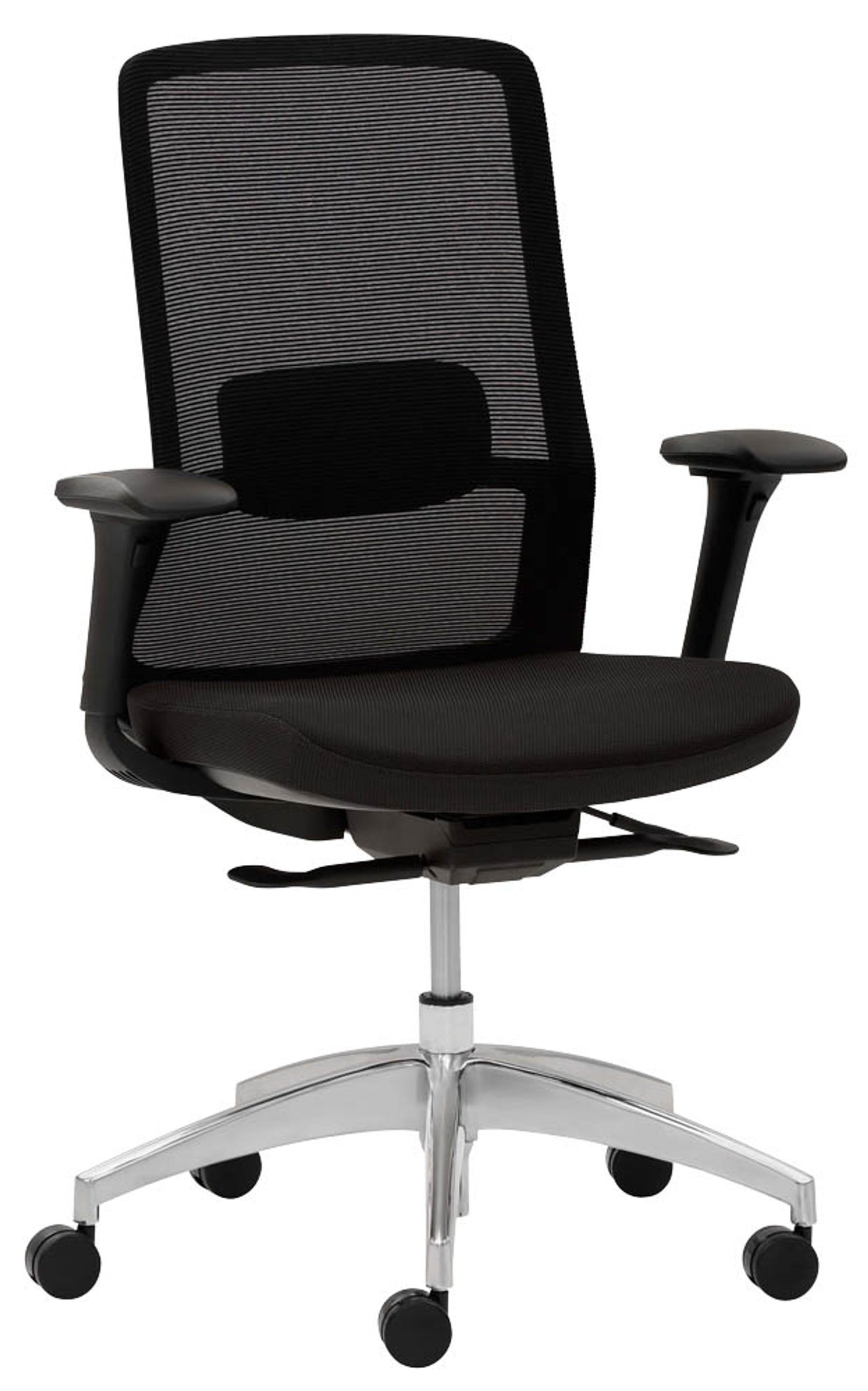 Mayer Bürostuhl, 2482 Stoff schwarz, Gestell alu