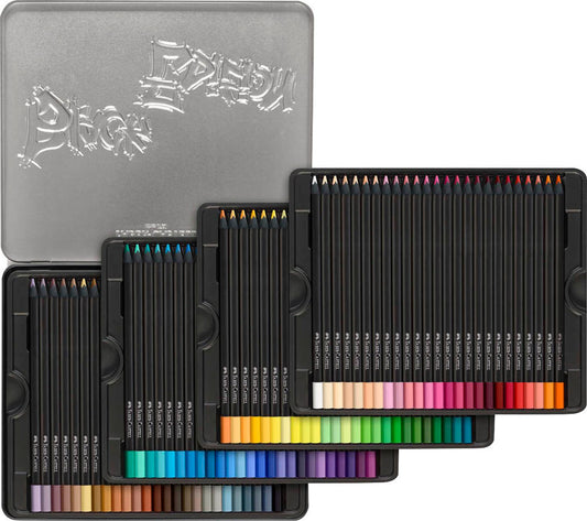 FABER-CASTELL Black Edition Buntstifte farbsortiert, St.