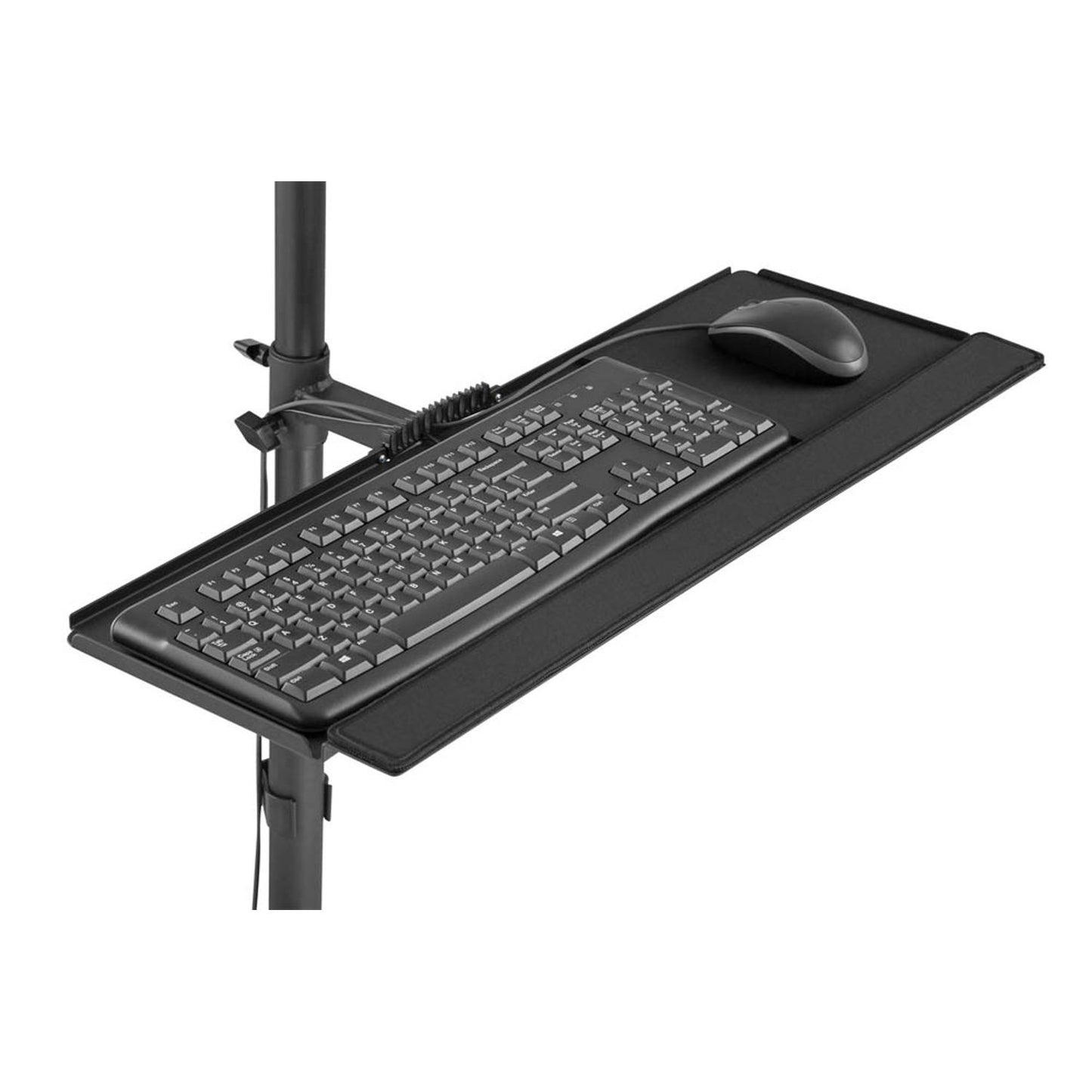DIGITUS Monitor-Maus-Tastatur-Halterung schwarz für 1 Monitor, 1 Tastatur, 1 Maus | DA-90374