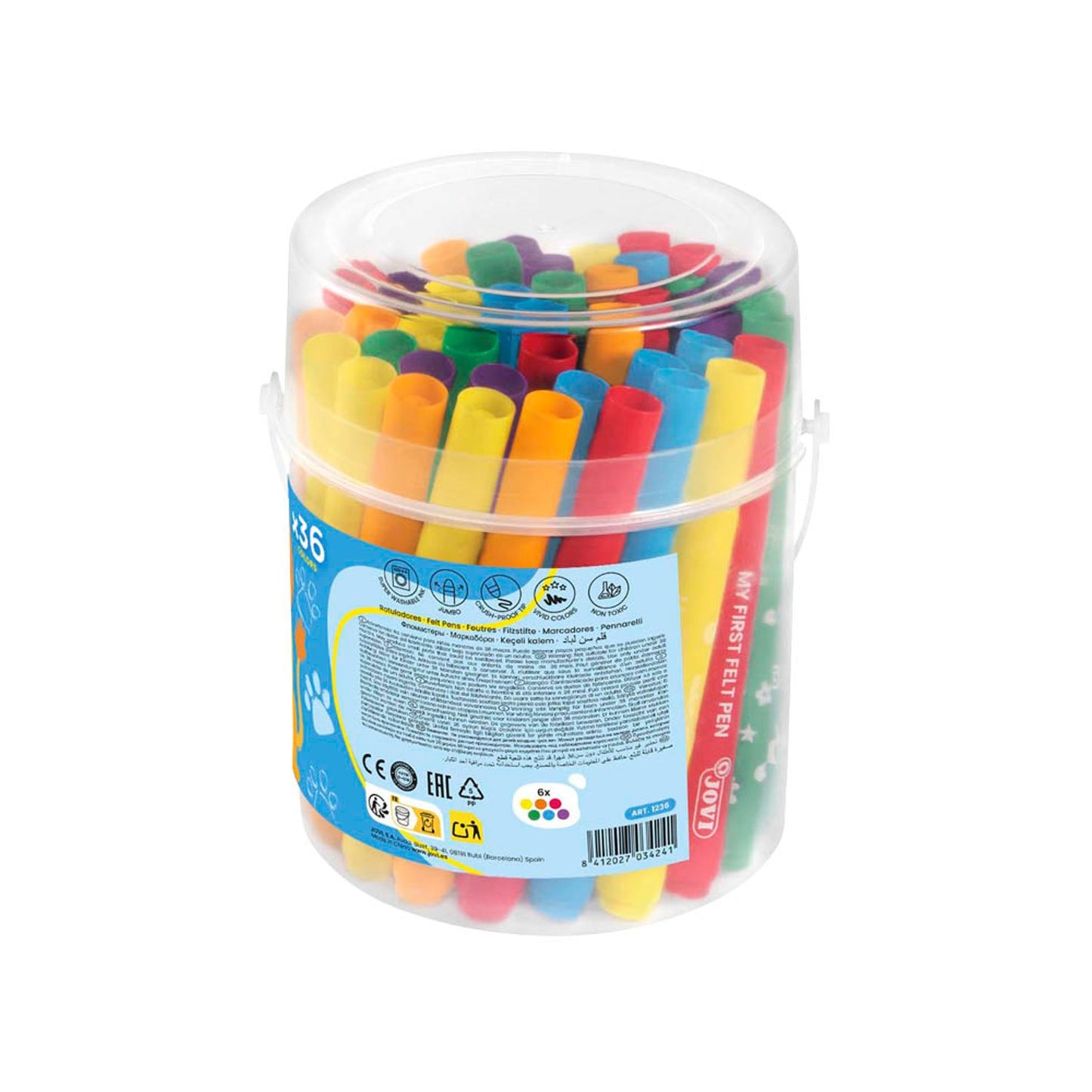 JOVI My First Filzstifte farbsortiert | 1236 | 1 Pack = 36 St.