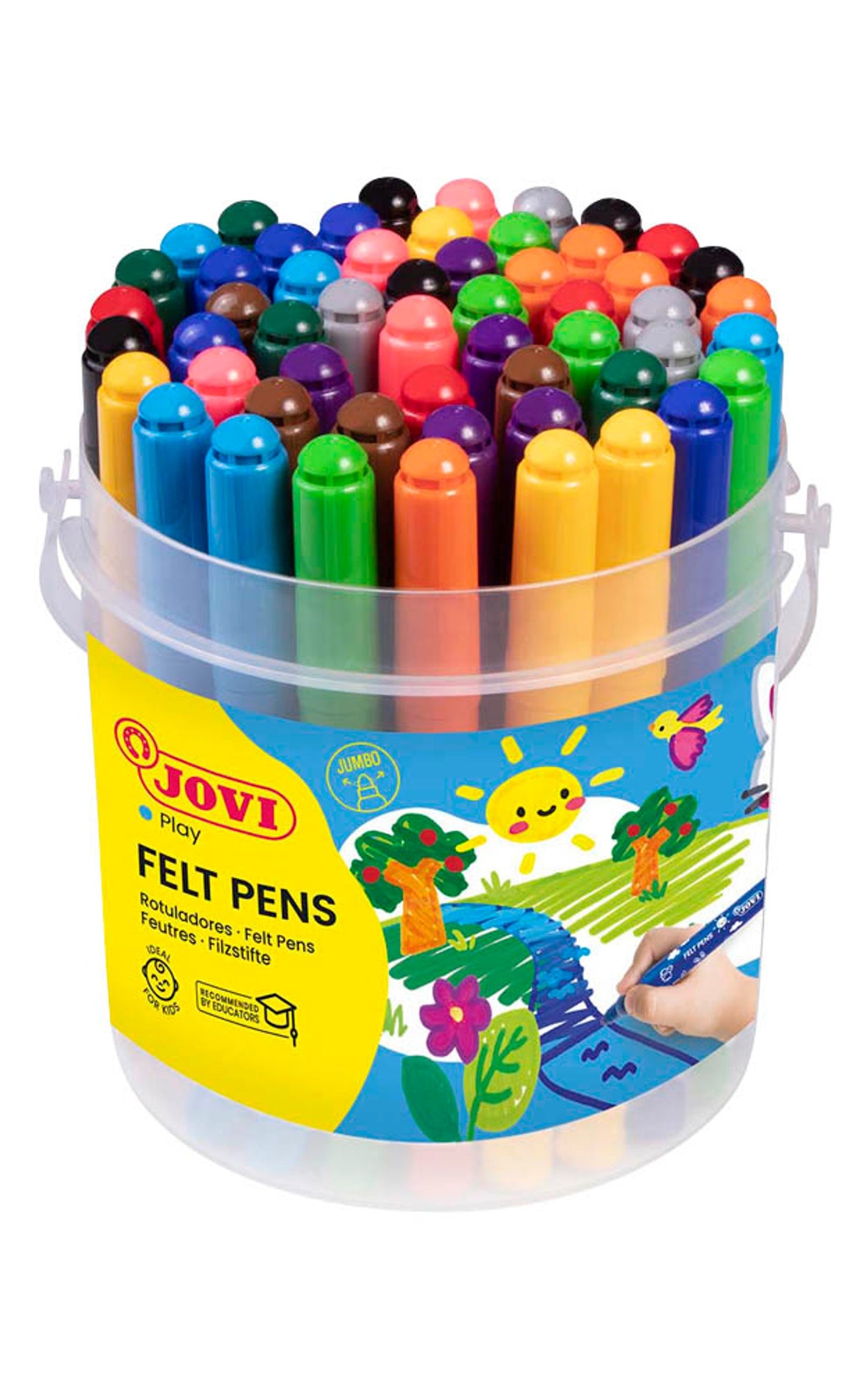 JOVI Jumbo Filzstifte farbsortiert, St.