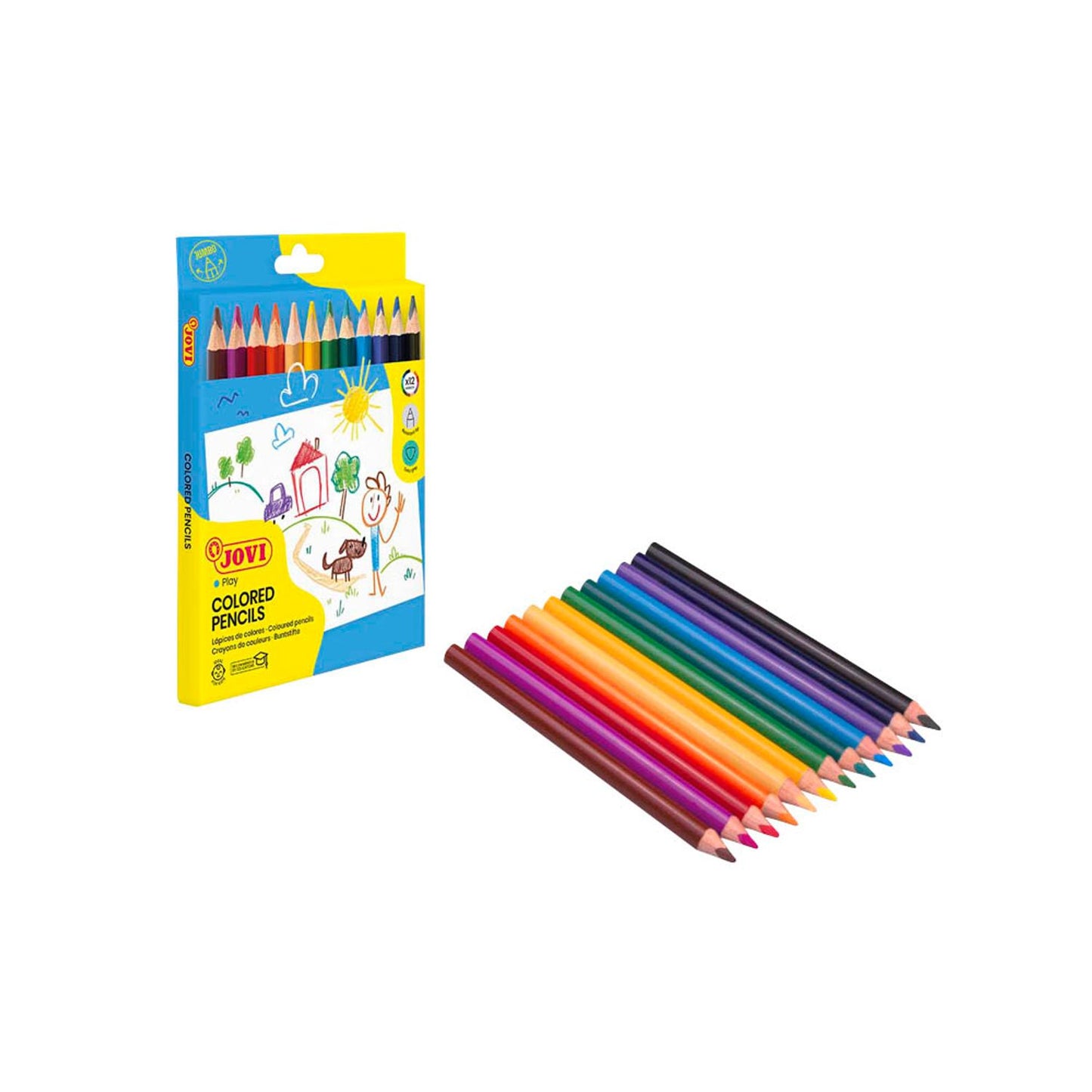 JOVI Buntstifte farbsortiert | 735/12 | 1 Pack = 12 St.