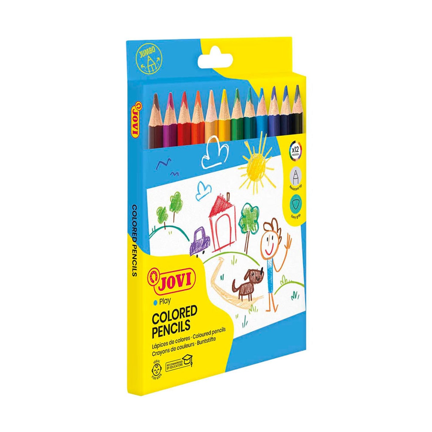 JOVI Buntstifte farbsortiert | 735/12 | 1 Pack = 12 St.