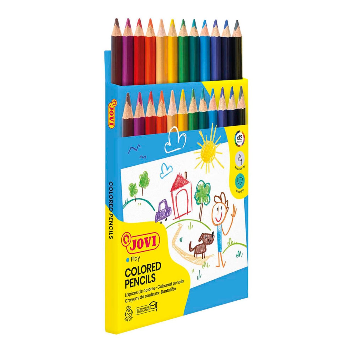 JOVI Buntstifte farbsortiert | 735/12 | 1 Pack = 12 St.