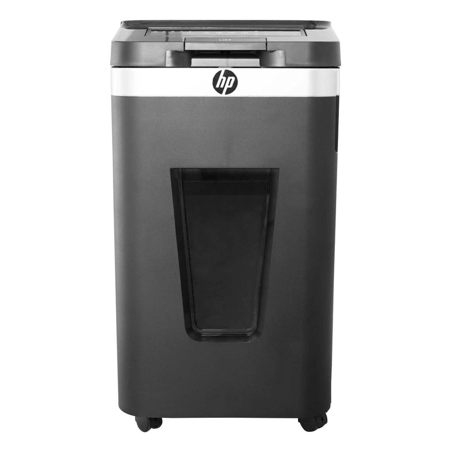 HP Pro Shredder Auto 400MC Aktenvernichter mit Partikelschnitt P-5, 2 x 12 mm, bis , schwarz | 2823