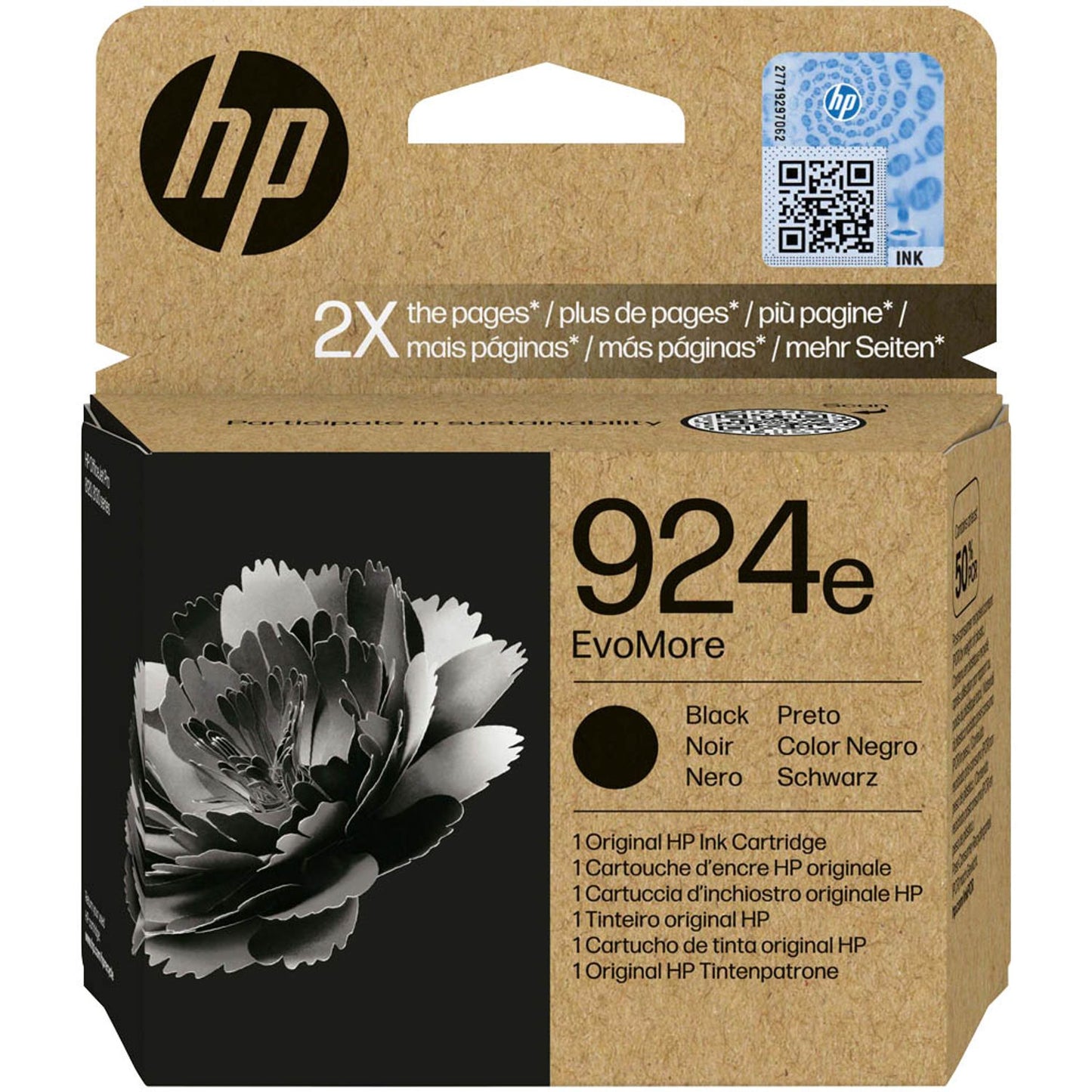 HP 924e () schwarz Druckerpatrone | 4K0V0NE