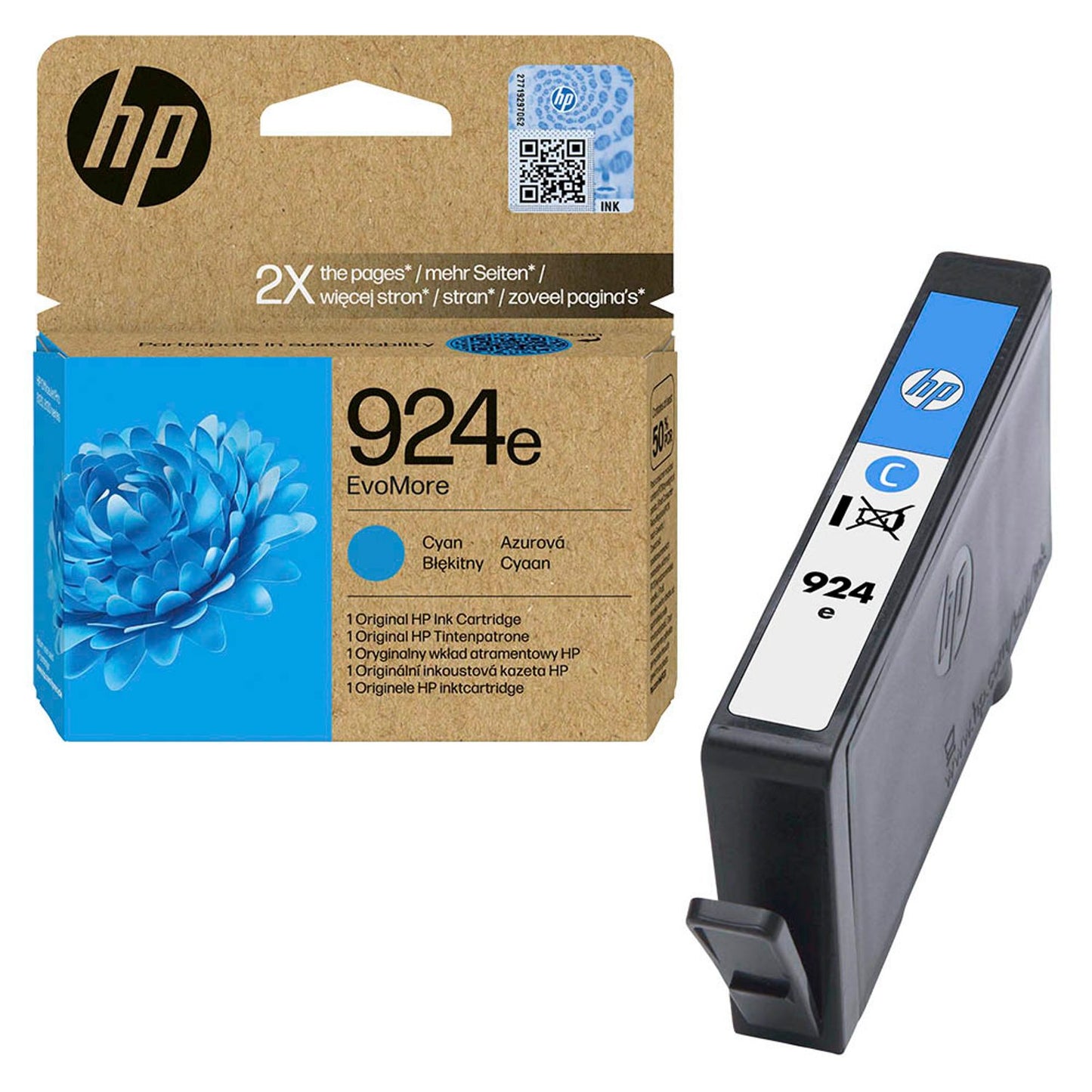 HP 924e () cyan Druckerpatrone | 4K0U7NE