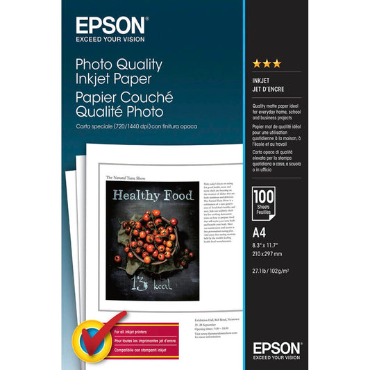 EPSON Fotopapier S041061 DIN A4 matt 102 g/qm | C13S041061 | 1 Pack = 100 Blatt